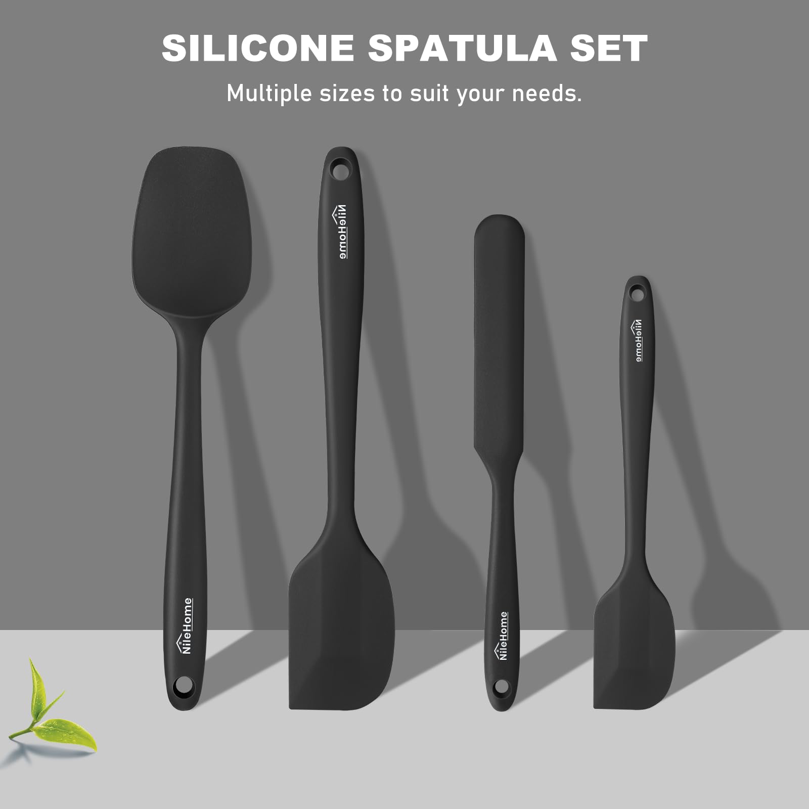 NileHome Silicone Spatula Set, Rubber Spatula High HeatResistant