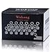 Wukong Neodymium Magnetic Hooks, Permanent, Rare Earth Magnets with Eyebolt 20 LB Pulling Forces for Refrigerator Kitchen Fridge Small Light Ceiling Hanger (18 Pack)