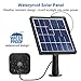 Solar Panel Compatible with Blink XT XT2 Outdoor Indoor Security Camera, Waterproof Power Continuously, Adjustable Mount, 12ft/3.6m Cable (Cam Not Included)