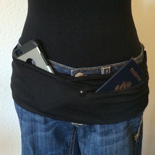 HipHugger Pack Waist Cell Phone Holder A Slim Fit Fanny Pack Travel
