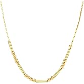 craftsmanscore Morse Code Necklace,Morse Code Necklaces for Women,14K Gold Necklaces for Women,Gift for Her Wife Sister Mother Girlfirend