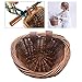 SELLBINDING Bicycle Basket,Multi-Function Hand-Made Children Bicycle Wicker Basket Bike Shopping Basketthumb 2