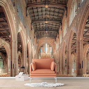 Wall Murals for Bedroom Beautiful Great Church Removable Wallpaper Peel and Stick Wall Stickers - 66x96 inches