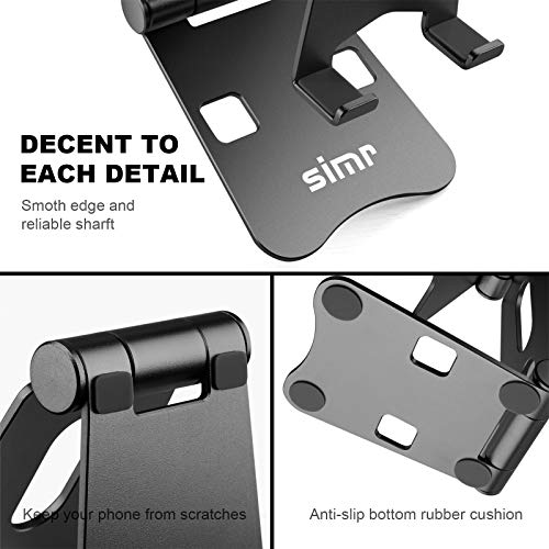 simr Adjustable Cell Phone Stand for Desk Portable Phone Holder