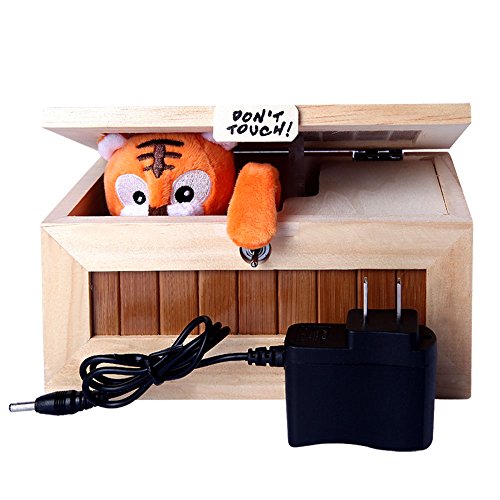 XINHOME Don't Touch Useless Box with Attitude Leave Me Alone Surprises Machine-Gags & Practical Joke Decorative & Endless Fun- Cute Tiger