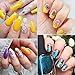 Tingbeauty Nail Stamping Plates Kit Sets 6pcs Nail Plate Template Image Plate With 1 Nail Stamper & 1 Nail Scraper