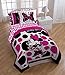 Disney Minnie Mouse Rock the Dots Twin/Full Comforter - Super Soft Kids Reversible Bedding features Minnie Mouse - Fade Resistant Polyester Microfiber Fill (Official Disney Product)