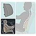BackSaver Comfort Foam Lumbar Support Back Cushion - Mesh Polyester Cloth - Stress Pain & Ache Relief for Lower Back & Posture (Black)