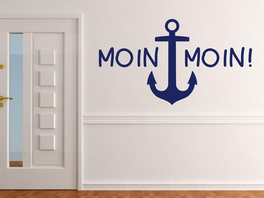 Wandtattoo Ostsee Hiddensee Leuchtturm Mit Spruch - Wandaufkleber In Dunkelgrau Größe M 80x61cm