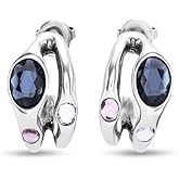 UNOde50 "Sunshine" Earrings, Sterling Silver-Plated | Faceted Crystals