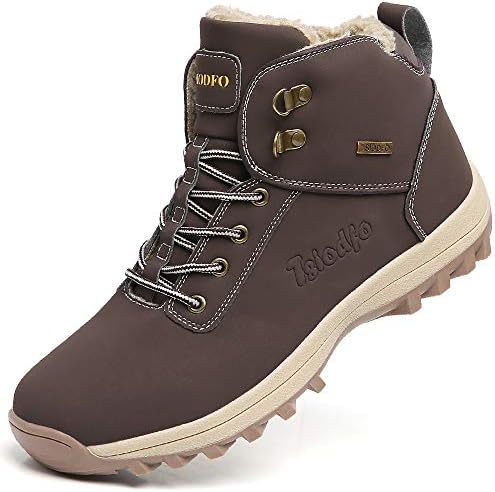 TSIODFO Winter Shoes for Men Cold Weather Snow Boots Insulated Fur