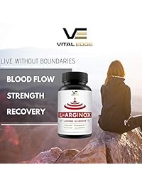 L-Arginox L-Arginina – Booster de óxido nítrico – más de 1500 mg de musculación, fuerza,...
