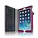 Fintie iPad Air Keyboard Case - Premium PU Leather Folio Stand Cover with Removable Wireless Bluetooth Keyboard for iPad Air 5 (5th Generation) - Purple