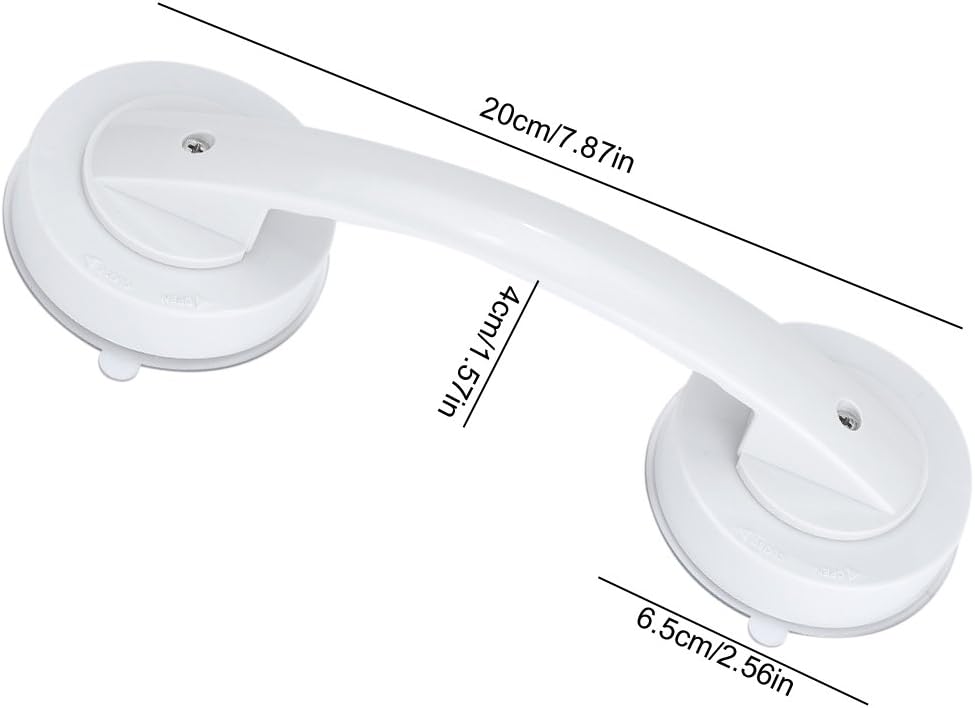 Bathroom Grab Bar Anti-Slip Handrail Bathtub Shower Aids Room Removable Handle with Super Strong Suction Cup for More Safety: Home & Kitchen