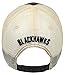 NHL Chicago Blackhawks Men's Boone Adjustable Hat, One Size, Black/Stone