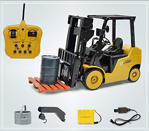 Ranoff Forklift Truck 1:8 RC Remote Control Ideal Present Toy (Yellow Black)