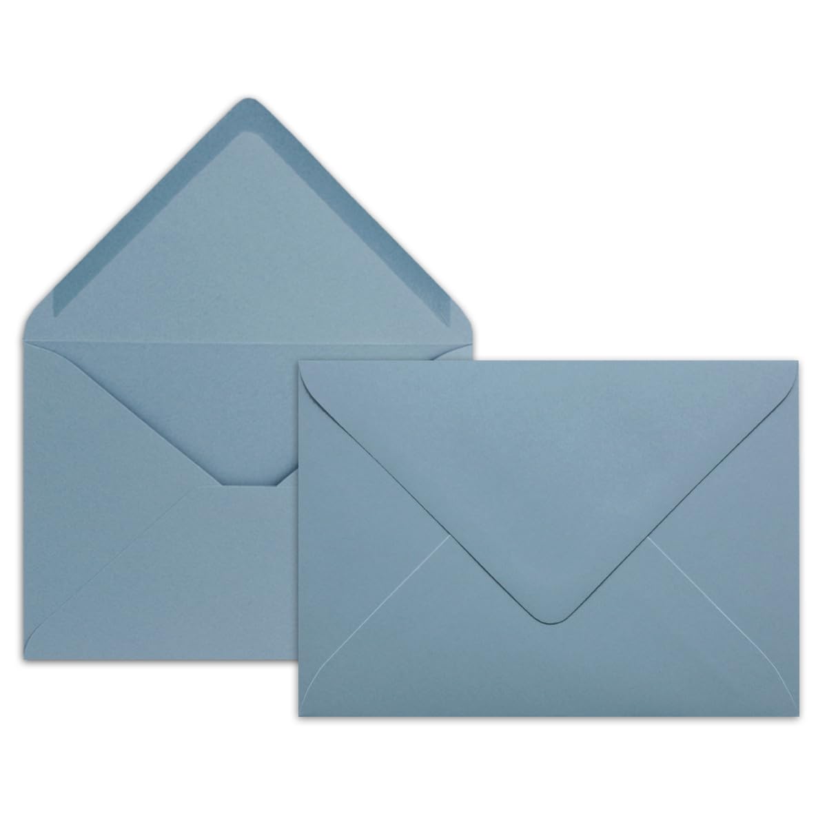 Neuser FarbenFroh 80g/m², B6 envelopes, 175 x 125 mm, Wet Sealing Gesamtparent 50 Umschläge sky blue