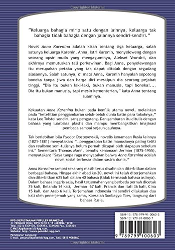 Anna Karenina 1 Indonesian Edition Tolstoi Leo 9789799100603 Amazon Com Books
