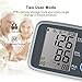 Blood Pressure Monitor, HYLOGY Digital Automatic Upper Arm BP Monitor Cuff 8.7 to 12.6 Inch, Large Screen Display and 2 Users Mode 2 * 90 Memory Storage