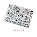 Seaskyer Clear Stamps for Cards Making, Silicone Stamps Flower, Flower DIY Silicone Clear Stamp Cling Seal Scrapbook Embossing Album Decor Craft
