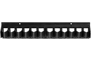 homfanseec Horse Whip/Crop Holder, Wall Mounted Whip Rack Holder, Horse Whip Crop Holder for Fishing Pole Storage and Whip, Holds up to 12 Whips or Crops(Black)