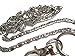 ATLanyards Swirls Stainless Steel Chain Lanyard - Stainless Steel Badge Holder