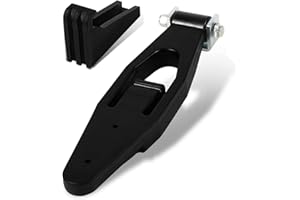 KOXUYIM Black Rubber Truck Hood Latch & Catch Bracket for Peterbilt 357, 367, 377, 378, 379, 388, 389 & Kenworth W900, T300, T600, T800 Hood Latch Base (1PCS)