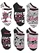 Barbie Doll Girls 6 pack Socks (6-8 Girls (Shoe: 10-4), Black/Multi)