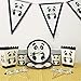 Panda-Monium Party Supplies Includes: Dinner Plates, Popcorn Boxes, Cups,Flags/Banner and Birthday Cake Topper Decorations