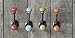 Set of 4 Pewter End Coat and Hat Hooks