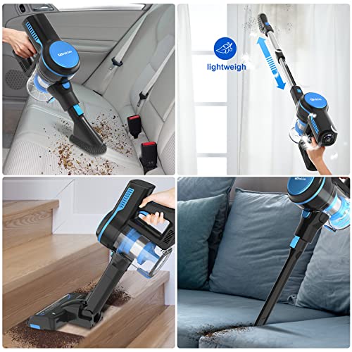 Cordless Vacuum Cleaner, 23Kpa 200W Brushless Stick Vacuum with 3 Suction Mode, Up to 40 Mins