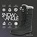 DailyShoes Women's Comfort Round Toe Mid Calf Flat Ankle High Eskimo Winter Fur Snow Boots