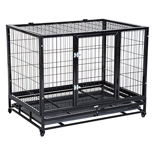 steel dog crate pan