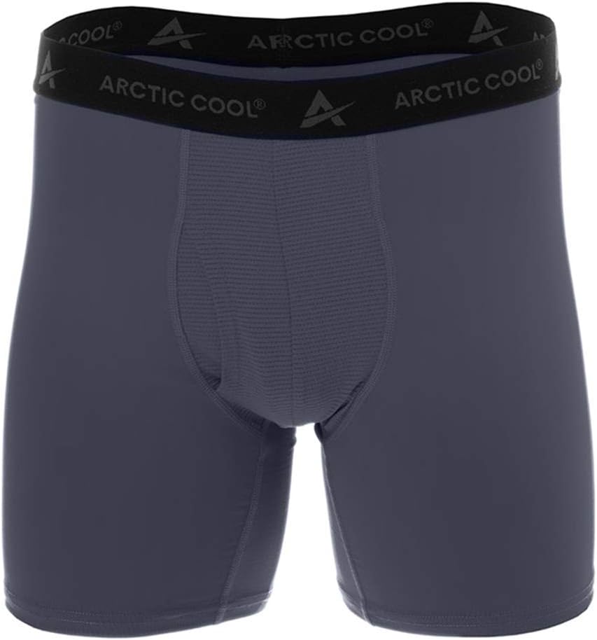Arctic Cool Men’s Instant Cooling Boxer Brief Performance Tech Breathable Moisture Wicking Tagless Comfortable Athletic Gym Quick Drying Baselayer Underwear