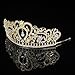 Sunshinesmile Gold Bridal Crown Tiara Crystal Rhinestone Wedding Prom Pageant Crowns Headband