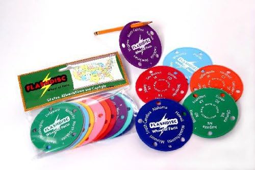 Wheel Of Facts Flashdiscs States Abbreviations & Capitals