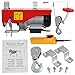 F2C 440LBS Overhead Lift Electric Hoist Crane Industrial Commercial Chain Winch Wire Cable Hoist Garage Auto Shop W/Remote Control