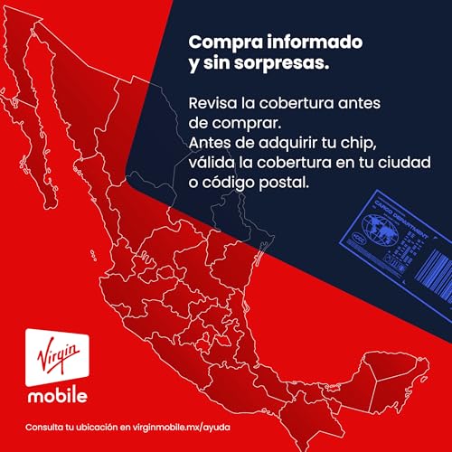 Genérico Chip Virgin Mobile 250 | 17 GB totales + Redes sociales ILIMITADAS (Tarjeta SIM física) | 14 GB Libres (Comparte Internet) | 3 GB Video | Cobertura y Velocidad 5G a Nivel Nacional