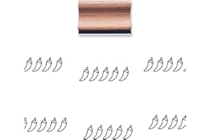GUVSPTI Chilli Spicy Rating Rubber Stamp, 1.3inch Stamp for Scrapbooking Card Making Crafting