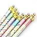ZEHONG Gel Ink Pen Set of 6 Cute Adorable Crown Design Roller Pen Ballpoint Pen for School, Office, Family use