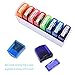 Teacher Stamp Set Self-Inking Motivation School Classroom Teacher Grading Stamp Set and Tray for Homework School Classroom (8-PCS)1 Pack