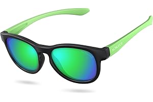 ACBLUCE Kids Polarized Sunglasses Sport TPEE Unbreakable Frame with Adjustable Strap for Boys Girls Age 5-13