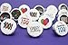 Happy 100th Birthday Sticker Decorations for Hershey Kisses (Set of 324)