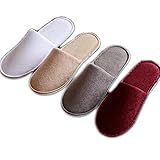 Men Women Cotton Cloth Slip On House Slippers