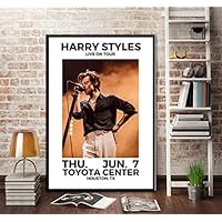 KGIDK Harry Styles World Tour Live Cover History Poster Wall Art Picture Posters and Prints Canvas Painting for Room Home Decor 42X60Cm No Frame