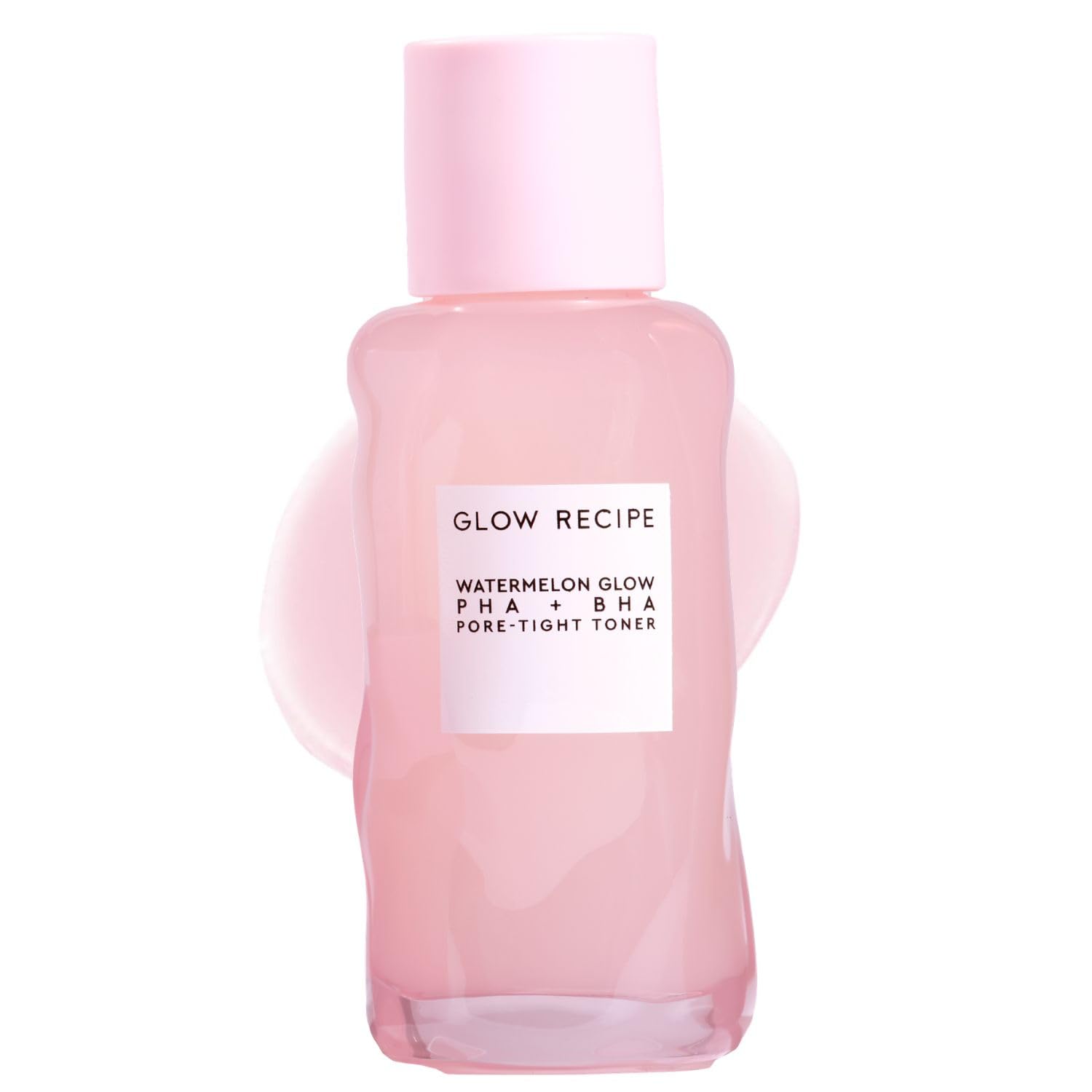 Glow Recipe PHA + BHA Face Toner, Korean Exfoliating Toner for Pores, Gentle Chemical Exfoliant + Hydrating Toner, Watermelon, Cactus Water + Glycerin (40ml)