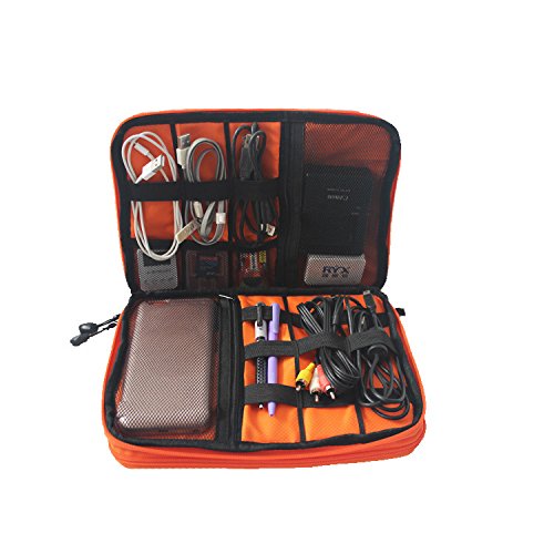 image for Urmiss Waterproof Double Layer Travel Gear Organizer Electronics Acces