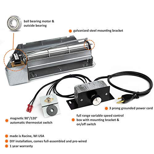 FBK250 Fireplace Blower Kit for Astria, Lennox