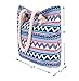 Pulama Womens Beach Tote Canvas Shoulder Bag Wave Striped Anchor Summer Handbag Top Handle Bag Straw Beach Bag Navy Blue Strip