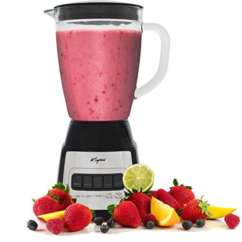 Click Here to See More Images Keyton Countertop Blender - Four Automatic Speed Settings, Stainless Steel Blade, Black, 1.5 Liter